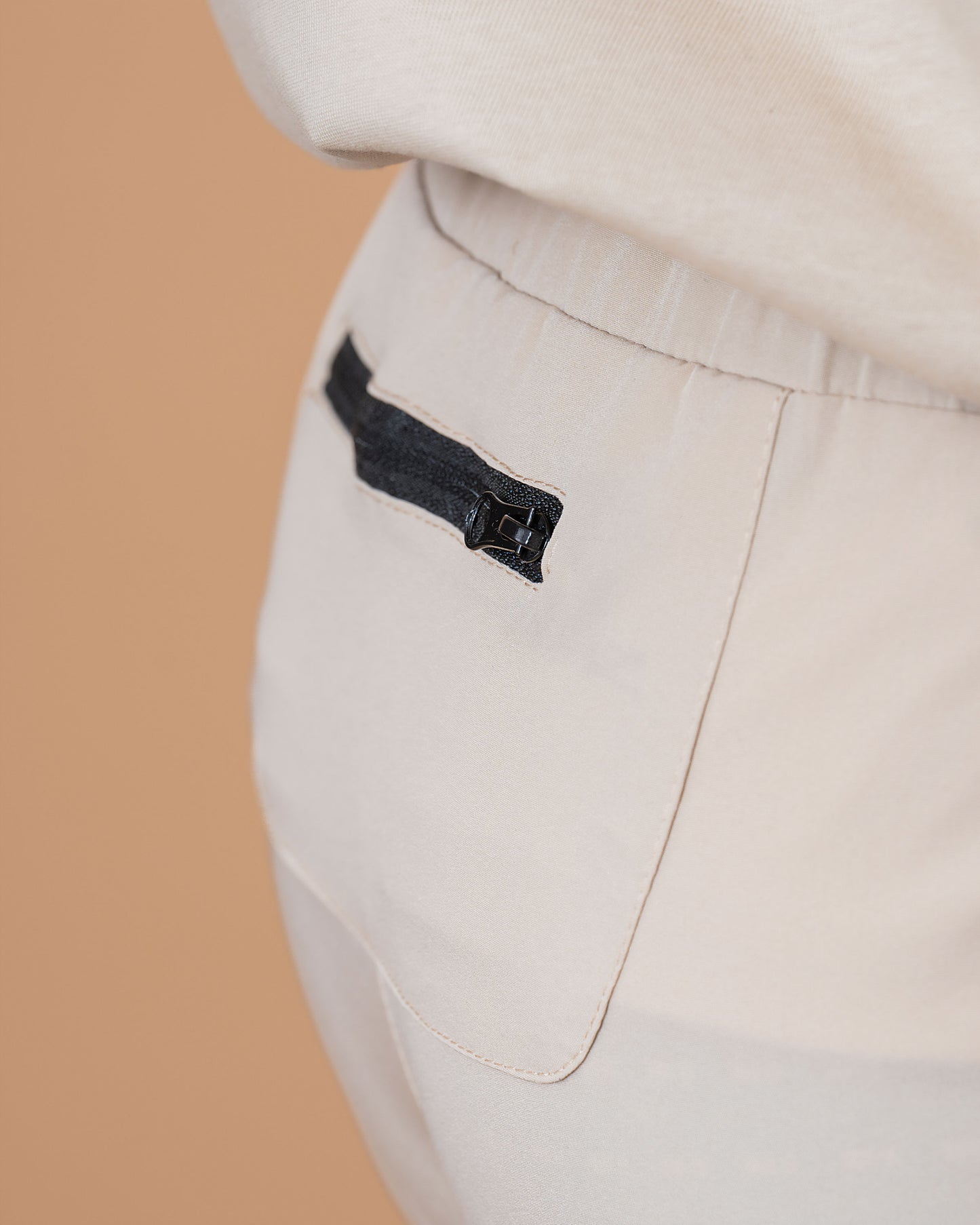 Men's Cream Active Shorts - Performance Gym Shorts | BARBU G