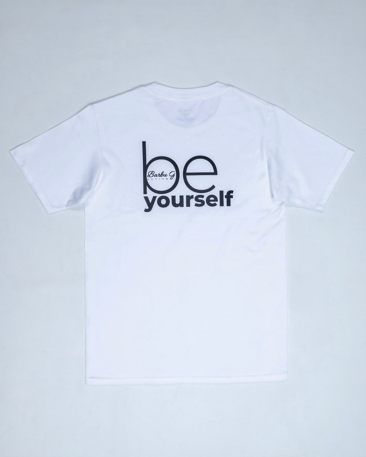 Women's White Active T-Shirt - 100% Cotton Slim Fit Unisex | BARBU G