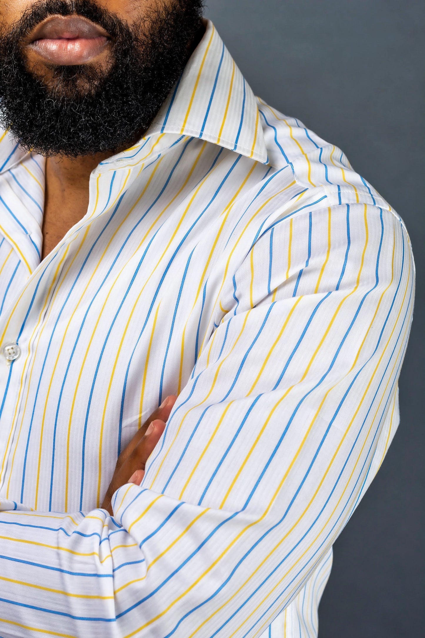 Men's Dress Shirt - Cutaway Collar Business Shirt