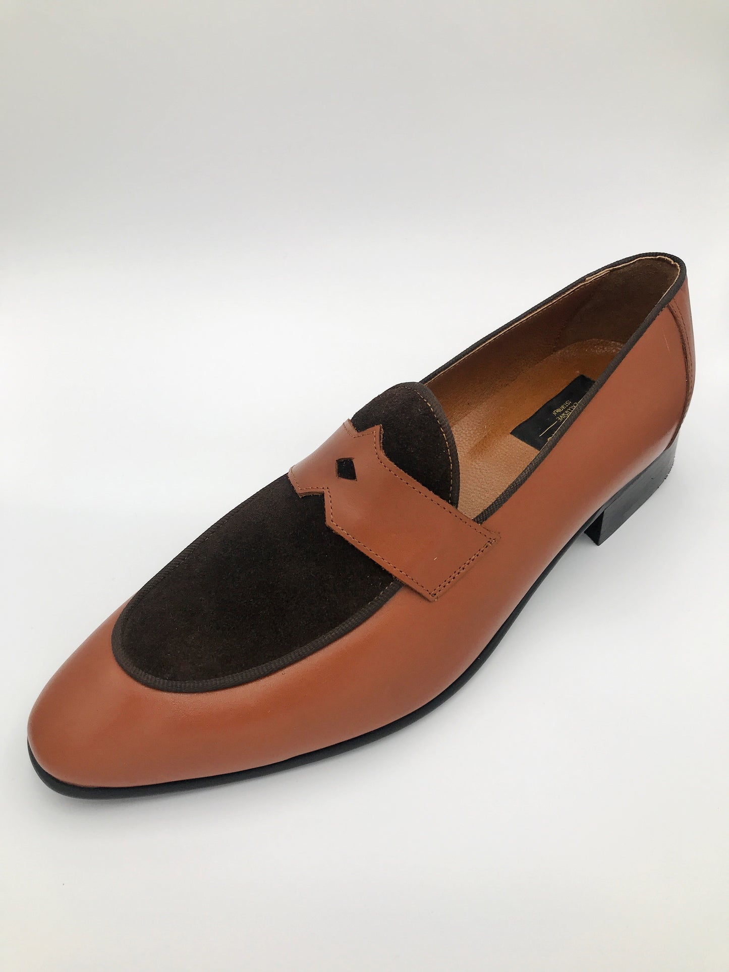 Men's Brown Leather Loafer Dress Shoes - Classic Formal Footwear