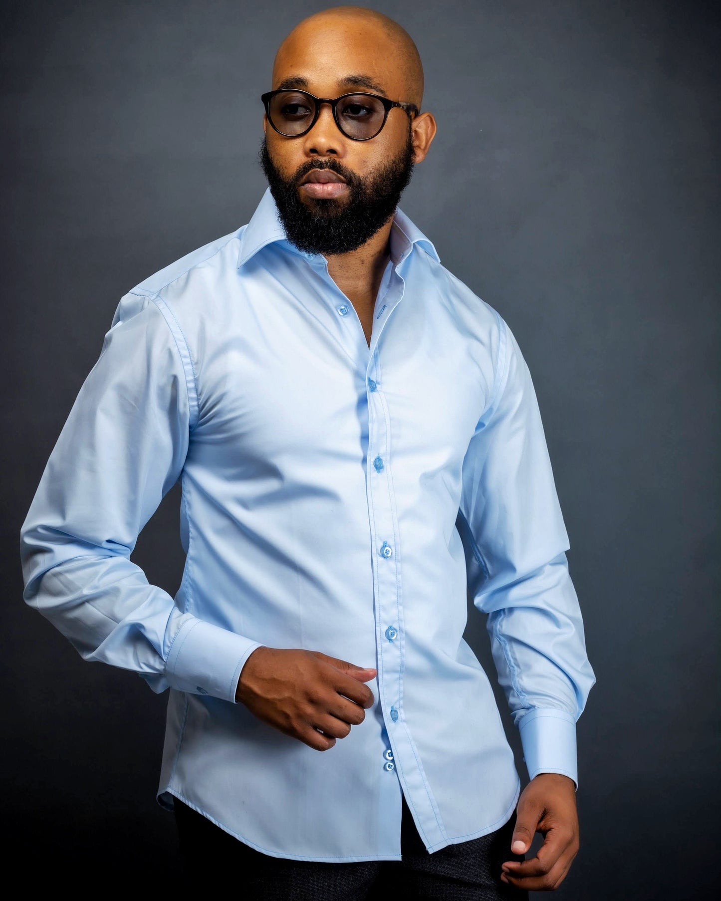 Men's Formal Dress Shirt - Cutaway Collar