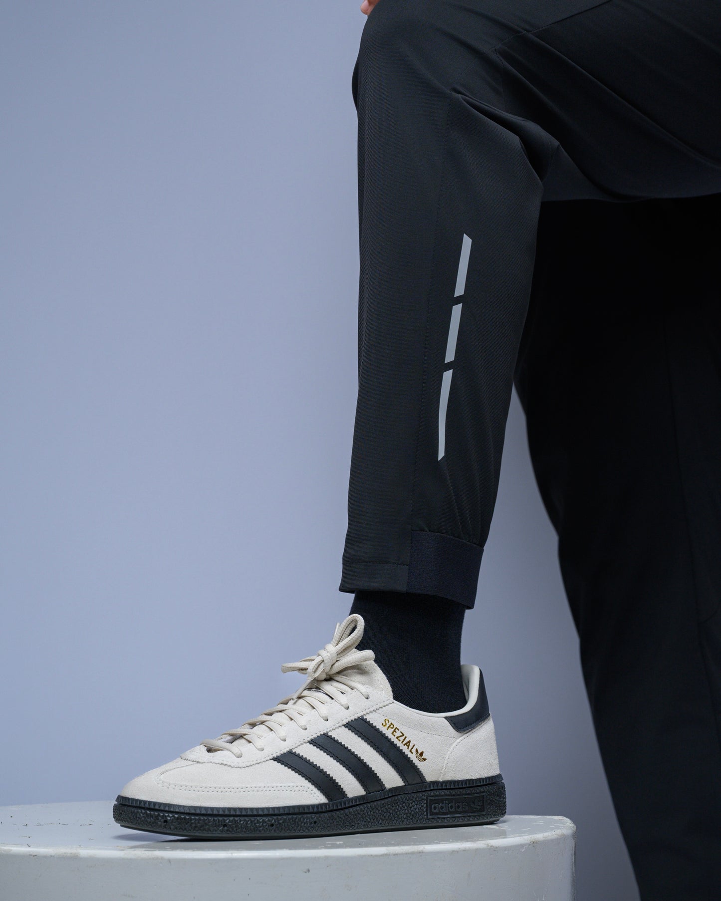Men’s Ankle Black Active Pants - Gym Joggers