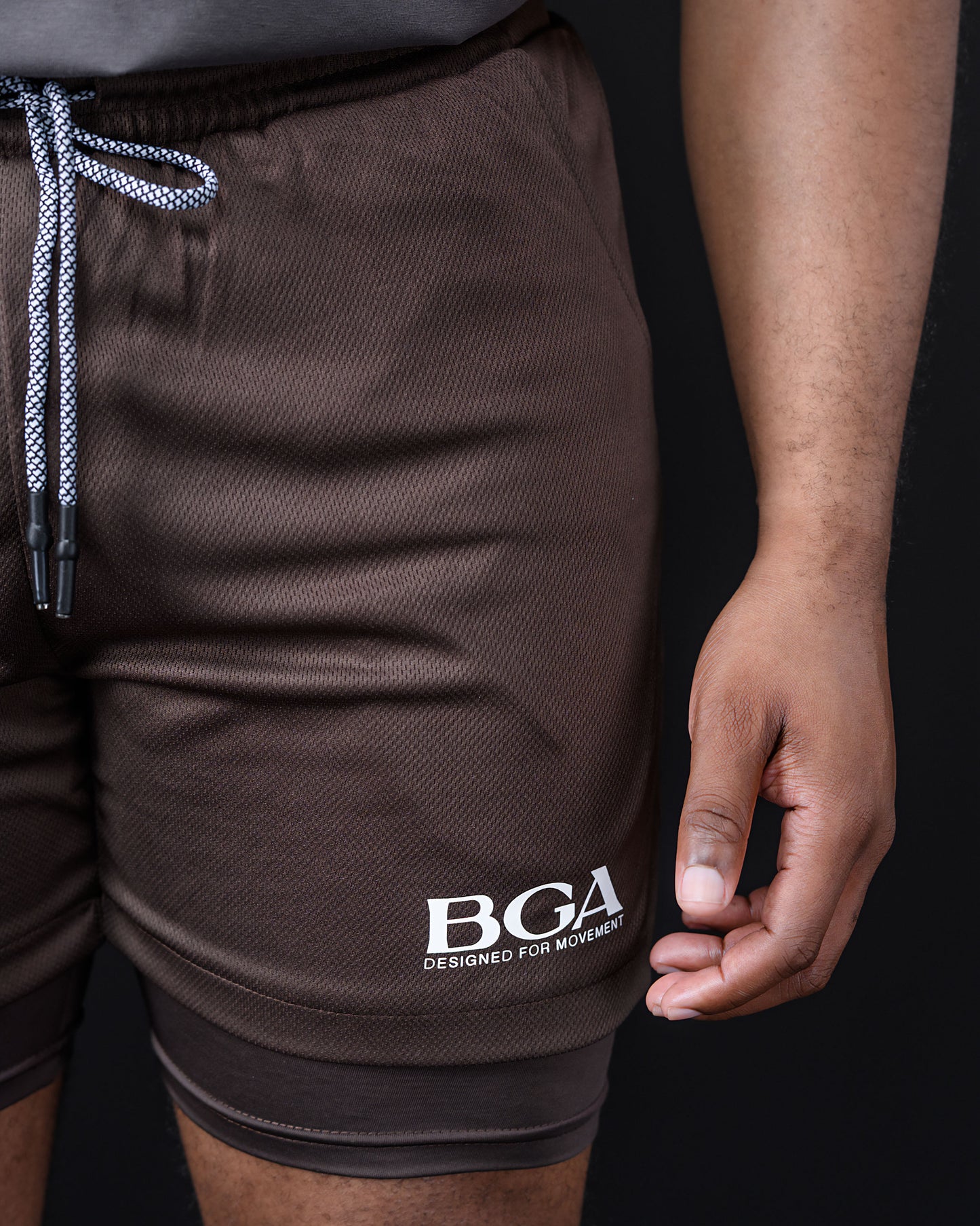 BARBU G Active Short 2in1 Choc Burgundy