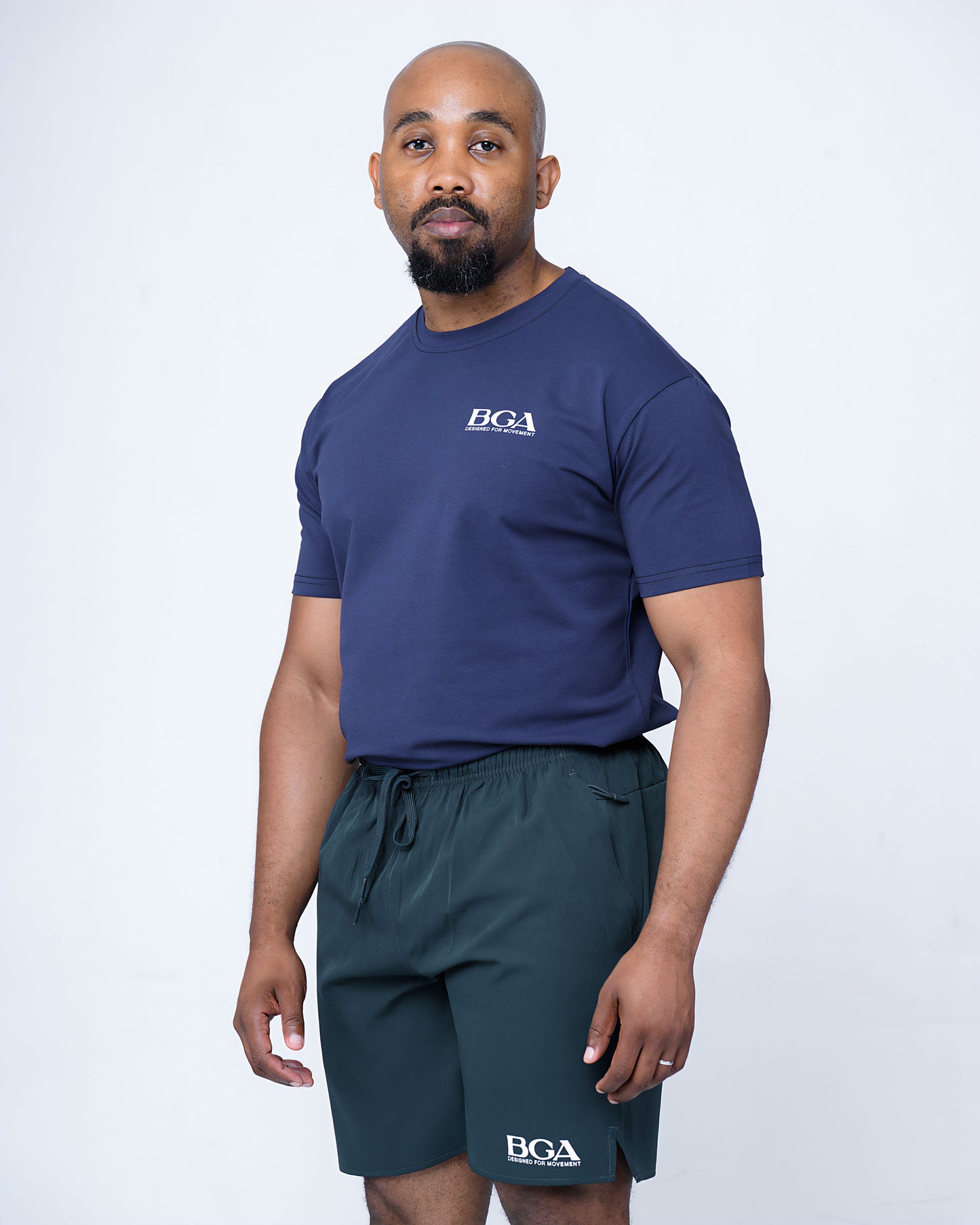 BARBU G Active Tee Navy Blue