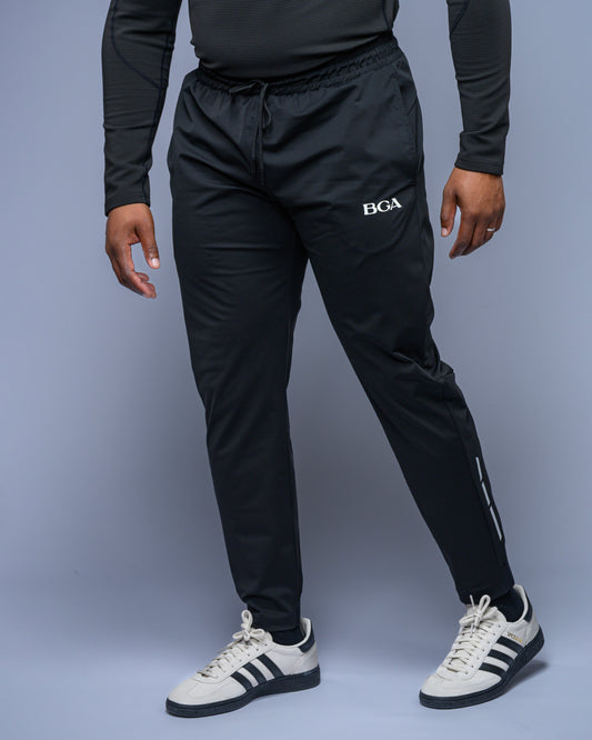 Men’s Ankle Black Active Pants - Gym Joggers